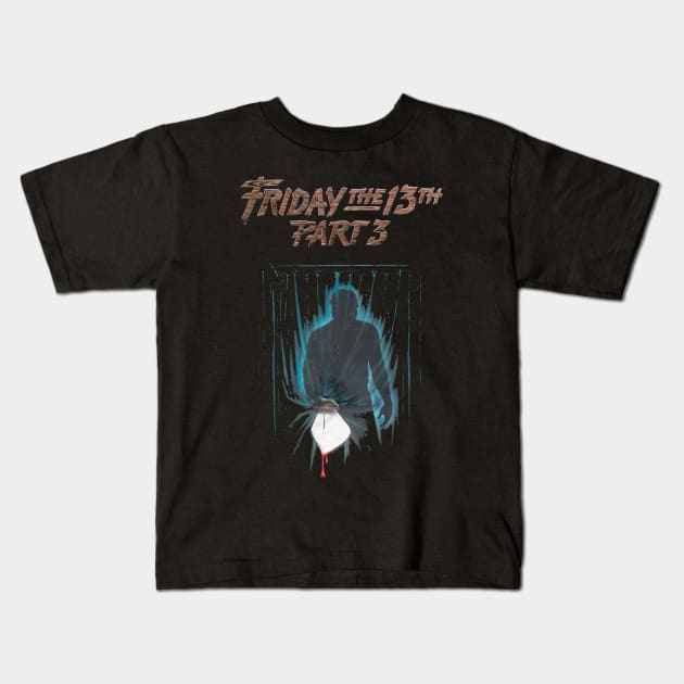 Friday the 13th Part 3 Kids T-Shirt by pizowell